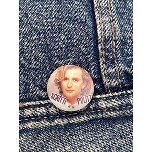 Scritti Politti Pinback Button Badge Pin #493 Tour Promo Retro 80s Vintage
